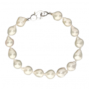 MY iMenso ODM "Baroque FWP 11-12mm" bracelet (925/rhod-plated) 20cm - 3241538