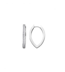 MY iMenso Creoli creol "Dritto CZ 20,5mm" (925/rhod-plated) - 3241643
