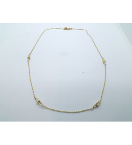 Goud collier met harpschakel 3.8 mm 45 cm - 3241657