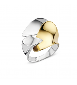 Zilver met goud dames ring 7.52 - 3241679