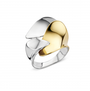 Zilver met goud dames ring 7.52 - 3241679