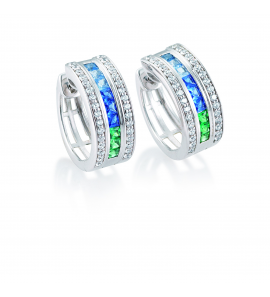 Zilver Klap oorringen - 3241693