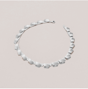 Zilver collier open schakels - 3241702
