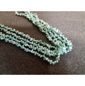 Biwa zoetwater parel collier 90 cm licht blauw - 3241718