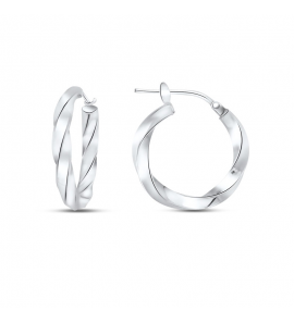 MY iMenso Creoli earring "Girella 21mm" (925/rhod-plated) - 3241737