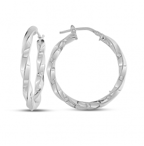 MY iMenso Creoli earring "Girella 30mm" (925/rhod-plated) - 3241738