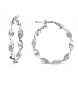 MY iMenso Creoli earring "Trasformato 30mm" (925/rhod-plated) - 3241739