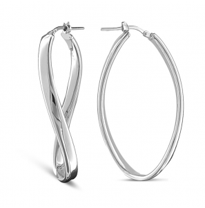 MY iMenso Creoli earring "Onda 40mm" (925/rhod-plated) - 3241740