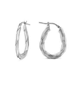 MY iMenso Creoli earring "Diventato 23mm" (925/rhod-plated) - 3241741
