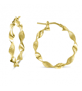 MY iMenso Creoli earring "Trasformato 30mm" (925/1Mgold-plated) - 3241744