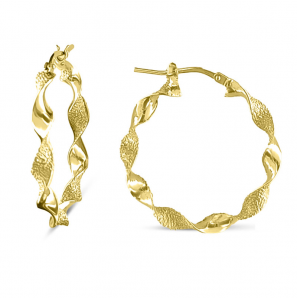 MY iMenso Creoli earring "Trasformato 30mm" (925/1Mgold-plated) - 3241744