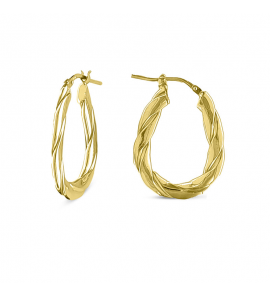 MY iMenso Creoli earring "Diventato 23mm" (925/1Mgold-plated) - 3241745