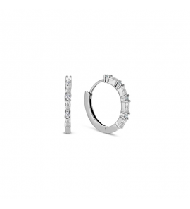 MY iMenso Creoli creol "Baquette 16mm" (925/rhod-plated) - 3241747