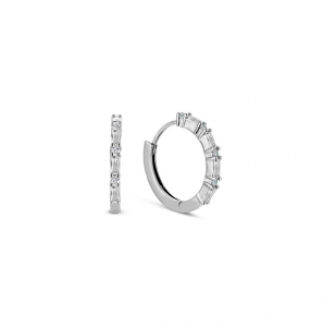MY iMenso Creoli creol "Baquette 16mm" (925/rhod-plated) - 3241747