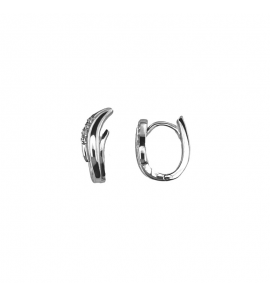 MY iMenso Creoli creol "Piegato 15mm" (925/rhod-plated) - 3241755