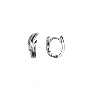MY iMenso Creoli creol "Piegato 15mm" (925/rhod-plated) - 3241755