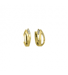 MY iMenso Creoli creol "Giglio 14mm" (925/1Mgold-plated) - 3241757