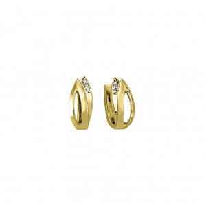 MY iMenso Creoli creol "Giglio 14mm" (925/1Mgold-plated) - 3241757