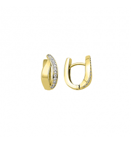 MY iMenso Creoli creol "Elegante 15mm" (925/1Mgold-plated) - 3241758