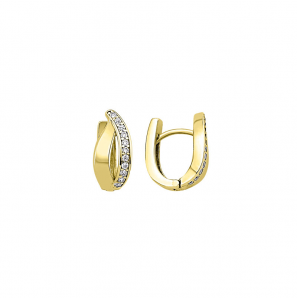 MY iMenso Creoli creol "Elegante 15mm" (925/1Mgold-plated) - 3241758