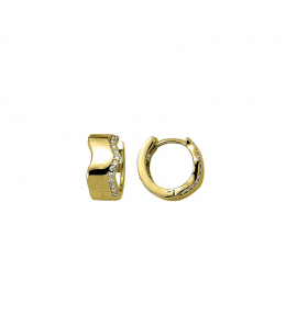 MY iMenso Creoli creol "Onda 13mm" (925/1Mgold-plated) - 3241759