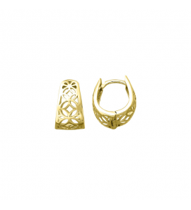 MY iMenso Creoli creol "Filigrana 15mm" (925/1Mgold-plated) - 3241761