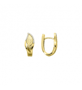 MY iMenso Creoli creol "Fogli 16mm" (925/1Mgold-plated) - 3241762
