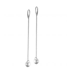 MY iMenso ODM "FWP 12*17mm" 12cm earshooks (925/rhod-plated) - 3241769