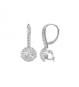 MY iMenso Carezza earhook Sfera Zirconi (925/rhod-plated) - 3241772