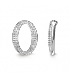 MY iMenso Carezza single stone/insert Ellisse 25mm Zirconi (925/rhod-plated) - 3241774