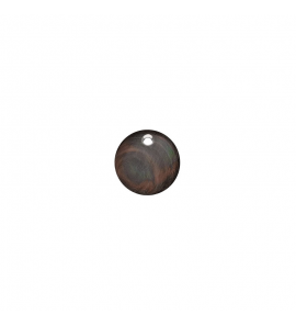 MY iMenso Carezza Round single stone "black MOP" flat 12mm - 3241775