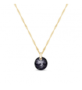 Spark MACARON Necklace gilded Silver Night - 3241780