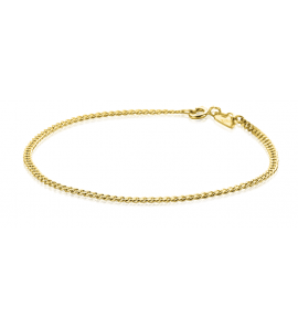 ZINZI Gold 14 karaat gouden gourmet armband 2,2mm breed ZGA293 - 3241815