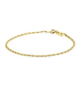 ZINZI Gold 14 karaat gouden fantasie schakel-armband 1,6mm breed ZGA295 - 3241816