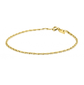 ZINZI Gold 14 karaat gouden fantasie schakel-armband 1,6mm breed ZGA295 - 3241816