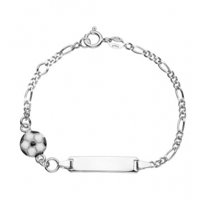 Kinderplaatarmband voetbal 12+2CM - 3241840