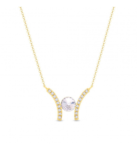 Spark RIVOLI DOBLE Necklace gilded Crystal - 3241881