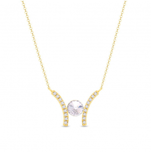 Spark RIVOLI DOBLE Necklace gilded Crystal - 3241881