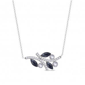 Spark BRINDILLE Necklace Graphite, Crystal - 3241894