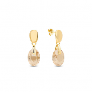 Spark BEETLE Earrings gilded Golden Shadow - 3241898