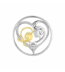 MY iMenso Grande (33mm) insignia fantasy "Infinity Mother & Child" (925/rhod-gold) - 3241911