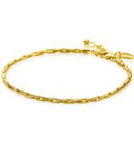 ZINZI zlv. armband geelgoud verguld anker rond geslepen - 3241938