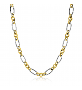 ZINZI zlv. collier bicolor schakels - 3241991