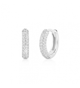 SILVER PAVÉ - EARHUGGIES - 10,2MM - 3242013