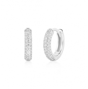 SILVER PAVÉ - EARHUGGIES - 10,2MM - 3242013