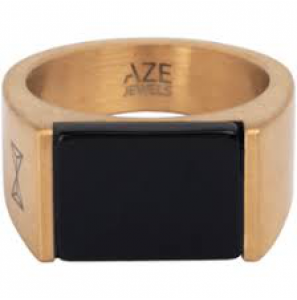 Ring Signet Rocks Onyx - Dore - 3242034