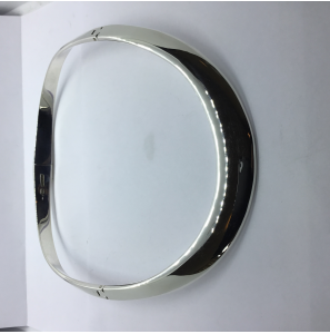 Zilver spang collier - 3242100