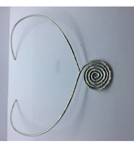 Zilver spang collier - 3242107