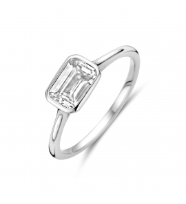 Zilver ring zirkonia - 3242161