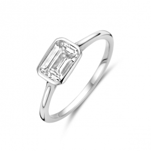 Zilver ring zirkonia - 3242161